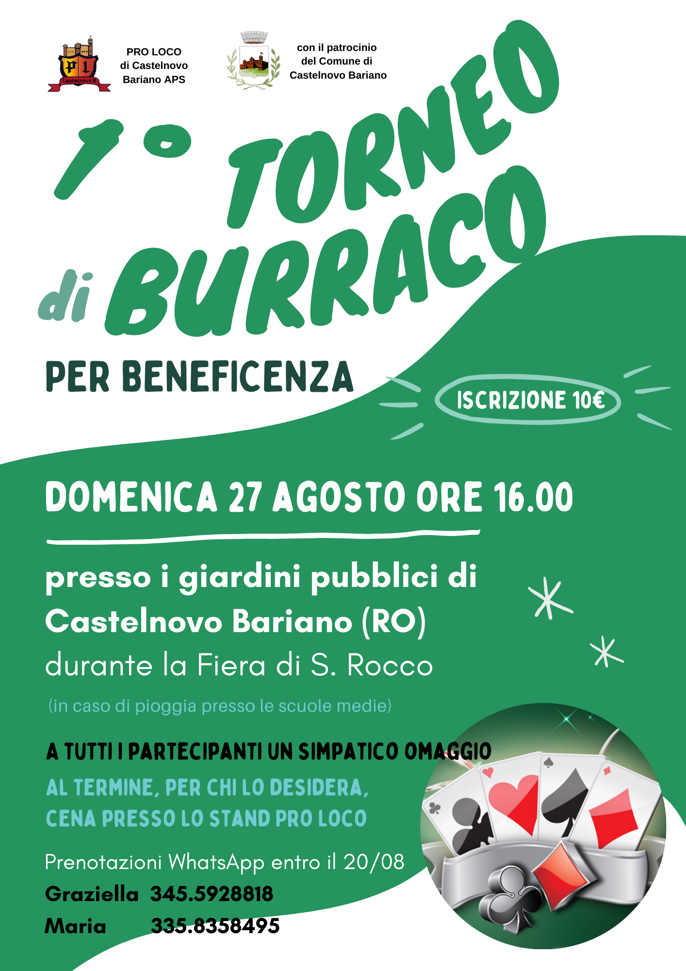 1° Torneo di Burraco a Castelnovo Bariano