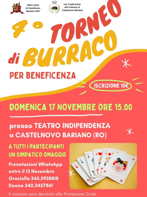 4° torneo di burraco a Castelnovo Bariano (RO)