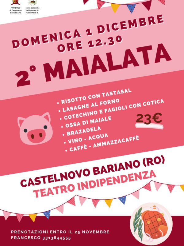 2° Maialata Pro Loco Castelnovo Bariano Rovigo