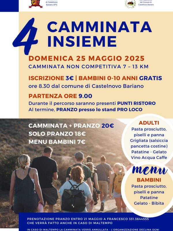4° Camminata insieme - 2025